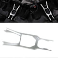 Miniatyrbilde 4 av 5: Girskiftramme Deksel Sølvfarget Koppholder Girpanel Trim Dekor Klistremerke Erstatning for Polaris RZR PRO XP 2021 og oppover