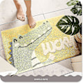 Miniatyrbild 1 av 4: Tflycq Badrumsmatta 50 x 80 cm Halkfri Djur Badmatta Mjuk Duschmatta Plysch Mikrofiber Vattenabsorberande Tjock Luddig Golvmatta, Maskintvättbar 16 *24
