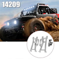 Pikkukuva 4 / 5: RC-auton metalliset päivitysosat alempiin tukivarsiin Go 1/14 14209 14210 H14BM RC-auton päivitysosille (hopea)