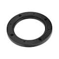 Miniatyrbillede 3 af 5: 2 stk. 4in Bil Audio Højttaler Ring Pad Sort Automobil Modifikation Udskiftning Universal
