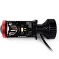 Miniatyrbillede 2 af 4: 2 STK H4 LED Forlygtepære MINI Dobbelt Lys Super Lys Spotlight Forlygte Projektor Linse til Bil Motorcykel