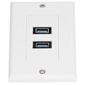 Miniatyrbilde 3 av 5: USB 3.0 Veggplate Dataoverføring 2 Port USB 3.0 Komponent Kompositt Veggpanel for Lading