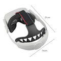Miniatyrbilde 3 av 5: VR Hodebånd Bærbar Ergonomisk Komfortabel Virtual Reality Elite Hodestropp Erstatning for Oculus Quest 2