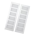 Miniatyrbilde 5 av 5: Luftventilgitter Varmeavledning Aluminiumslegering Sølv Rektangulær Ventilasjonsgitterdeksel for Skap Klesskap RV Campingvogn 80x250mm/3.14x9.84in