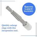 Miniatyrbild 3 av 5: Metall Ringsträckare 6-1/2 Tum, Finger Vigselring Justeringsverktyg, Smyckesverktyg