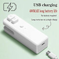 Miniatyrbilde 4 av 5: Mini Håndholdt Vakuumforsegler USB Oppladbar Bærbar Matposeforsegler, 2 i 1 Varmeforsegler og Kutter for Poser