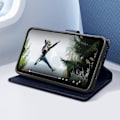 Miniatyrbilde 3 av 5: Flip lommebokdeksel, magnetisk deksel med stativ for Galaxy A50 - RedP202112241051 Bleu Nuit