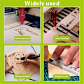 Miniatyrbillede 2 af 5: Basswood Plader 12 Stk, 12x12x1/8 Tommer Krydsfiner Plader, 3mm Basswood til Laserskæring, Lasergravering Emner, Tegning