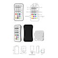 Miniatyrbild 4 av 5: Tuya SPI RGB/RGBW Pixels LED Kontroller WIFI 2.4GHz RF Fjärrkontroll för Alexa för WS2811 WS2812B WS2815 Strip 1Set