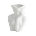 Miniatyrbilde 1 av 5: Blomstervase i nordisk stil Kvinnekropp Halvt Ansikt Blomsterpotte Vase Keramisk Kunsthåndverk Soverom Stue Skrivebordsdekorasjon B