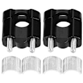 Miniatyrbillede 2 af 3: 2 stk. 28 mm Motorcykelstyr Monteringsklemmer i Aluminiumlegering - Sort