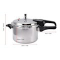 Miniatyrbillede 5 af 5: Gaskomfur Aluminiumlegering Trykkoger Stor Kapacitet Komfur Trykkogepotte til Hjemmekøkken Forsyninger 20cm / 7.9in 4.5L