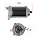Miniatyrbillede 2 af 5: 12 VOLT CCW 10 Spline Aksel til VF700 VF750 V45 31200-MB0-405, 31200-MB0-008