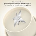 Miniatyrbilde 4 av 5: Blenderkopp Beige 300ml 1500mAh USB Oppladbar Trådløs 22000rpm Smoothie Blenderkopp med 3D-blader for Shakes og Juice