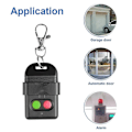 Miniatyrbillede 4 af 5: 8 Dip Switch 330Mhz Smart Kopier Fjernbetjening Fast Kode 2 CH Duplikator til Port Garageportåbner eller Alarmsystem