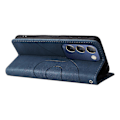 Miniatyrbillede 4 af 5: Læder Etui Til vivo V40 SE 5G/ Y200e 5G Etui Wallet Farvesplejsning Telefon Cover Blue