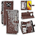 Miniatyrbild 1 av 4: För Xiaomi Poco X3 Nfc / Poco X3 Pro Litchi Textur Dragkedja Läder Telefonfodral Brown