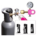 Miniatyrbilde 4 av 5: CGA320 CO2 Hurtigfyllingsadapter, for Terra/Duo/Art Rosa Co2-sylinder, Adapter for Fylling av Rosa Co2-sylinder