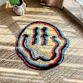 Miniatyrbilde 1 av 4: Trippy Smile Teppe Smily Ansikt Håndlaget Teppe Tuftet Smile Teppe Gave til Venn Tepper til Soverom Geek Gave Hjemmeinnredning Teppe