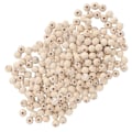 Pikkukuva 3 / 5: 5 pussia Puuhelmet Pyöreä Käsintehty DIY Viimeistelemätön Käsityötarvikkeet 4mm/6mm/8mm/10mm (Luonnonväri 8 mm 150 kpl)
