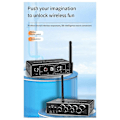 Miniatyrbilde 4 av 5: Ny Bluetooth Audio Mottaker Adapter 5.3 Spiller U Disk Mikrofon Forsterker Audio Høyttaler Konverter med Fjernkontroll