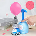 Miniatyrbild 5 av 5: Power Ballongbil Leksak Aerodynamisk Rolig Bollbil Handtryck Inflator Luftpump Fordon Pedagogiska Gåvor för Barn (Rosa)