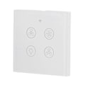 Miniatyrbild 5 av 5: Intelligent Wifi Fläkt Ljusbrytare Stöd RF Fjärrkontroll Röststyrning 100 Vit