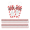 Miniatyrbild 1 av 5: Lockout Tagout-taggar, 7,6 x 14,6 cm, 40 \"Fara - Får Ej Användas\"-taggar med 40 buntband, riv- och vattenresistenta taggar