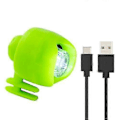 Miniatyrbilde 2 av 5: 2 stk. Oppladbare lommelykter Hodelykter for Crocs, Små lys charms for Crocs sko tresko dekorasjon, Selvlysende sko dekorasjon Green