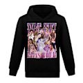 Miniatyrbild 1 av 2: Taylor Swift The Eras Tour Tryckta Hoodies Barn Ungdom Pojkar Flickor Hoodtröja Tröja Långärmad Pullover Toppar Black 130