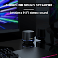 Miniatyrbilde 4 av 5: 1 Par Mini Høyttaler Stereo Surround Sound Box USB-Grensesnitt Datamaskiner Høyttaler for Hjemmekontor Skrivebord