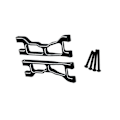 Miniatyrbillede 5 af 5: RC Bil Opgradering Forreste Svingarme Op Kit til 1/12 UD1201 UD1202 UD-12PRO RC Bil Opgraderingsdele Sort