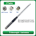 Miniatyrbilde 4 av 5: 27MHZ Teleskopisk Antenne TNC-kontakt Antenne for Kortbølgeradioer Walkie Talkie Stangantenne