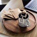 Miniatyrbillede 3 af 5: Rund Træbakke, Træ Serveringsbakke, Serveringsfad, Appetizer Charcuteribræt, Bakke Organizer til Køkken/Bordplade C
