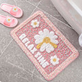 Miniatyrbild 3 av 5: Tflycqpink Daisy Blomma Badrumsmattor Halkfria Duschmattor Badmatta För Badkar Utomhusområde Mattor Sovrum Vardagsrum Köksmattor Dörrmatta
