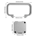 Miniatyrbilde 4 av 5: For Bambu A1 Mini Helt Metall Håndtak CNC AL6061 Materialsett Lett å Holde for A1 MINI 3D-skriver