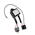 Miniatyrbillede 5 af 5: 2 stk. LED Negativ Konverter Polar Negativ Switch Ledningsnet Adapter Omvendt Polaritet til H4