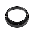 Miniatyrbillede 1 af 5: Espresso Doserings Tragt Aluminium Kaffe Doseringsring Erstatning til 58mm Portafiltre (Sort)