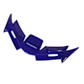 Miniatyrbilde 2 av 5: Motorsykkel Frontkåpe Winglet ABS Slitesterk Aerodynamisk Kåpe Vinge Erstatning for YZF R15 V4 2022 og Oppover Blå