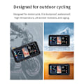 Miniatyrbillede 1 af 5: MG610 6,25 tommer Display Motorcykel Bærbar Navigator GPS WiFi Trådløs CarPlay Android Auto Dobbelt Kamera Park Monito Kits