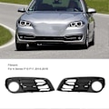 Miniatyrbilde 5 av 5: 1 Par Tåkelysramme Grilldeksel Trim 51117342391 Tåkelysdeksel Trim for 5-serie F10 F11 2014 til 2016