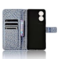 Miniatyrbild 4 av 5: Fodral för TCL 505 T509K T5094 Diamanttextur PU Läder Kortplatser Ställ Telefonskydd Blue