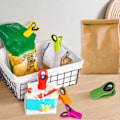 Miniatyrbilde 4 av 5: 5 stk. Forseglingsklemme Sklisikker Fuktsikker God Forsegling Plast Kjøleskapsmagnet Design Snackposeklemme Klesklype Hjemmeinnredning