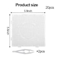 Miniatyrbillede 3 af 5: 20 STK Store Sikringsperleplader Firkantede Plastikperleplader 5mm Klare Sikringsperleplader Plastik Smelteperleplader