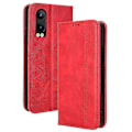 Miniatyrbillede 1 af 5: Til Oppo K12x 5G/ OnePlus Nord CE 4 Lite 5G Stand Case Magnetisk Lukning Læder Telefon Cover Red