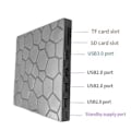 Miniatyrbild 5 av 5: Extern DVD RW-enhet USB 3.0 Typ C 7-i-1 Gränssnitt Slim DVD CD-brännare Läsare Spelare Optisk Enhet för Laptop PC