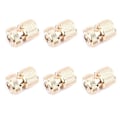 Miniatyrbillede 1 af 5: Messing 1/2\" Slange Hurtigkobling Havnehane Havevanding Slangekobling Ren Kobber Adapter 6 stk