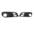 Miniatyrbilde 3 av 5: 1 Par Tåkelysramme Grilldeksel Trim 51117342391 Tåkelysdeksel Trim for 5-serie F10 F11 2014 til 2016