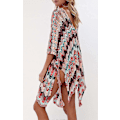 Miniatyrbilde 4 av 5: Sommerbadedrakt Bikini Strand Badetøy Heklet Cover Up for Kvinner Multicolor