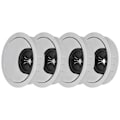 Miniatyrbillede 2 af 5: 4 Sæt Skrivebordskabel Lednings Grommet PC Computer Skrivebord Ledning Grommet Kabelhul Dæk Organisatorer50 Børstet